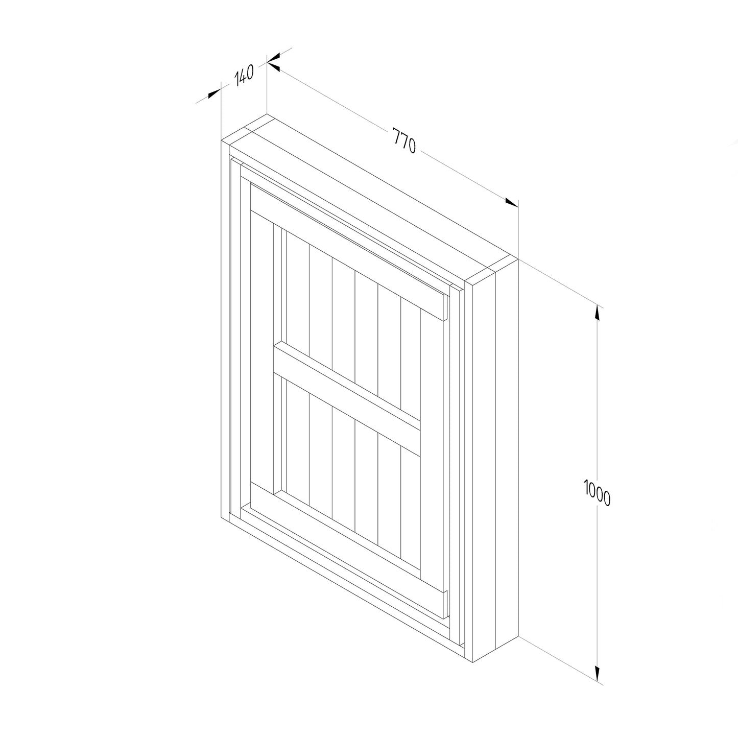 Forest Garden Fold Down Wall Garden Bar