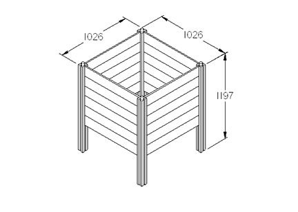 Forest Garden Slot Down Compost Bin