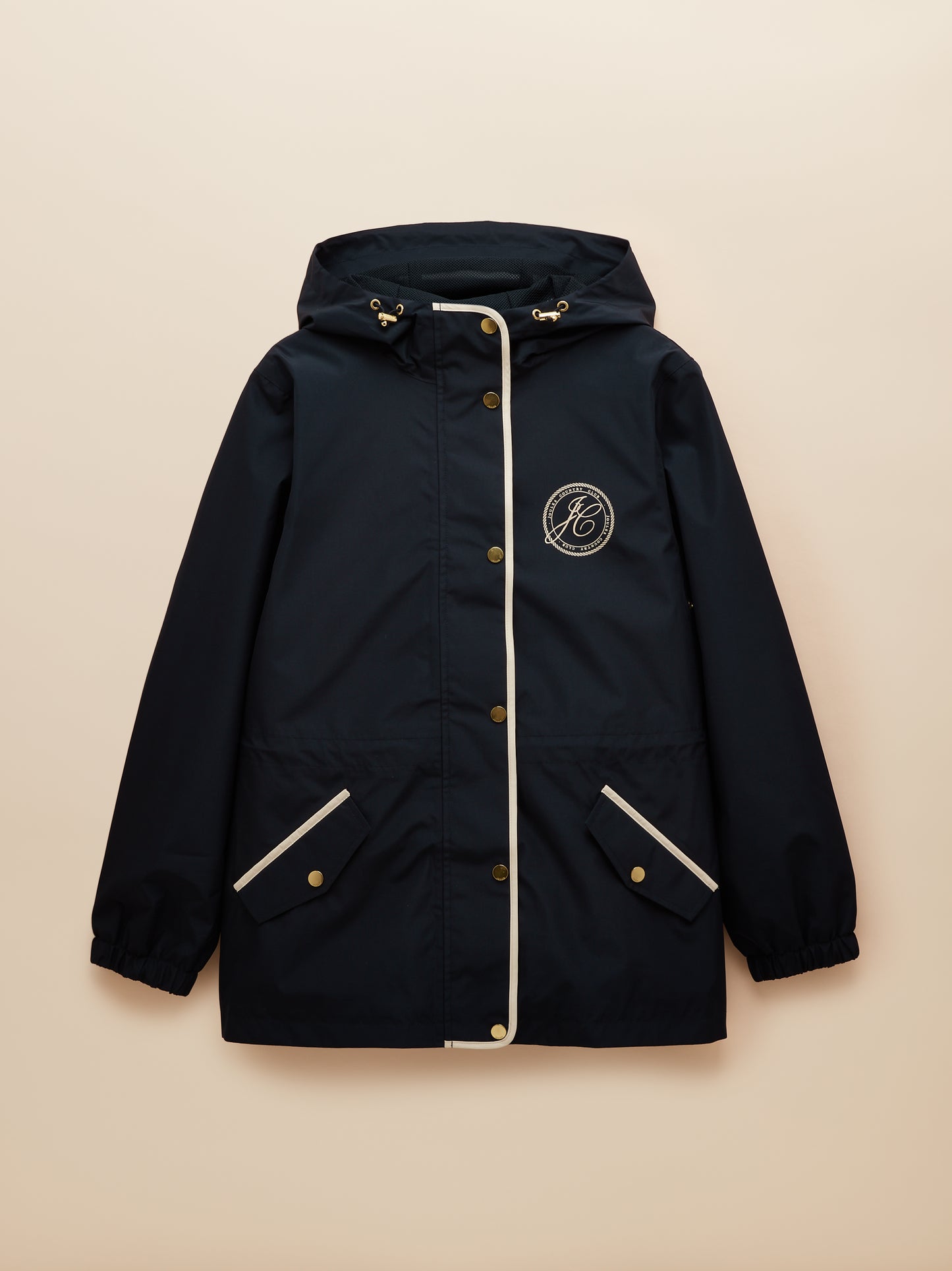 Joules Holt Packable Waterproof Raincoat with Hood