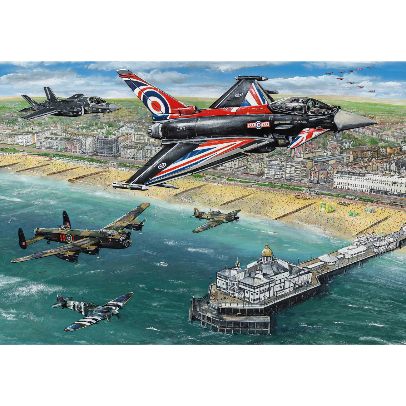 Gibsons Airshow Over Eastbourne 500 Piece Jigsaw