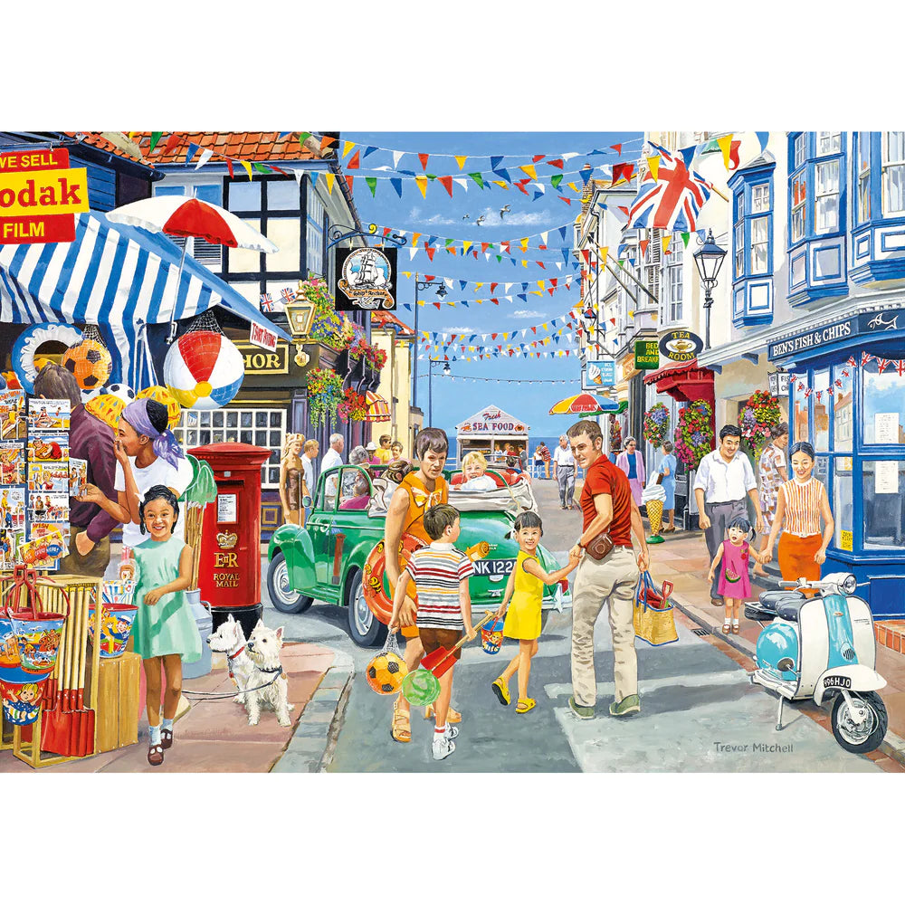 Gibsons Wish You Were Here 4 x 500 Piece Jigsaw Puzzle