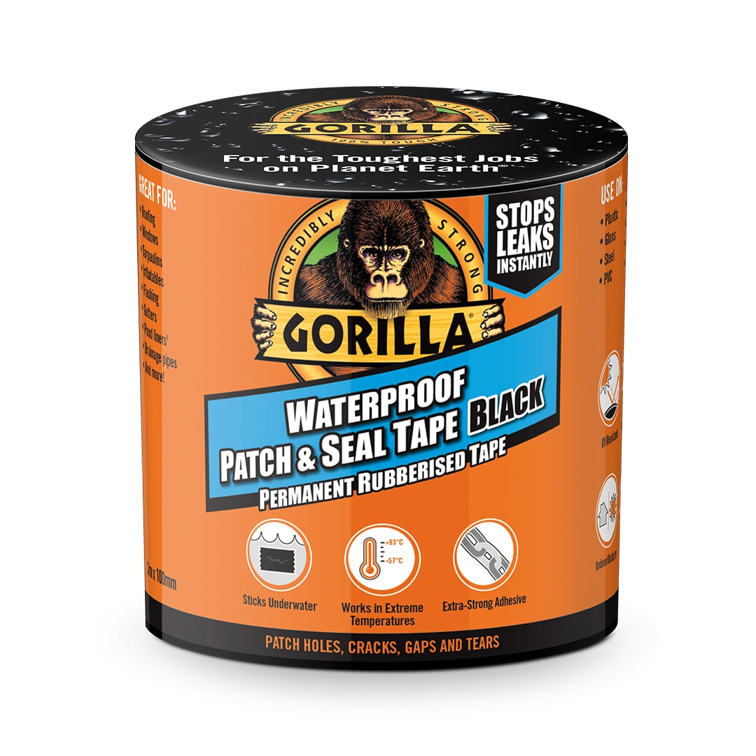 Gorilla Waterproof Patch & Seal Tape - Black