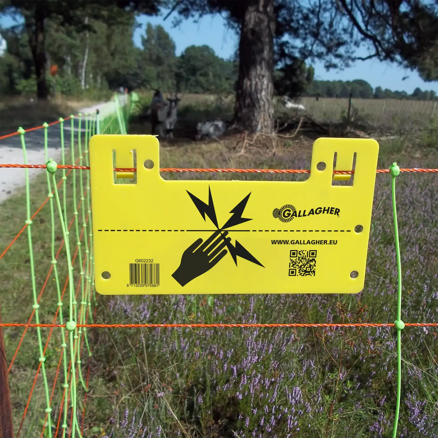 Gallagher Electric Fence Warning Sign EU Universal