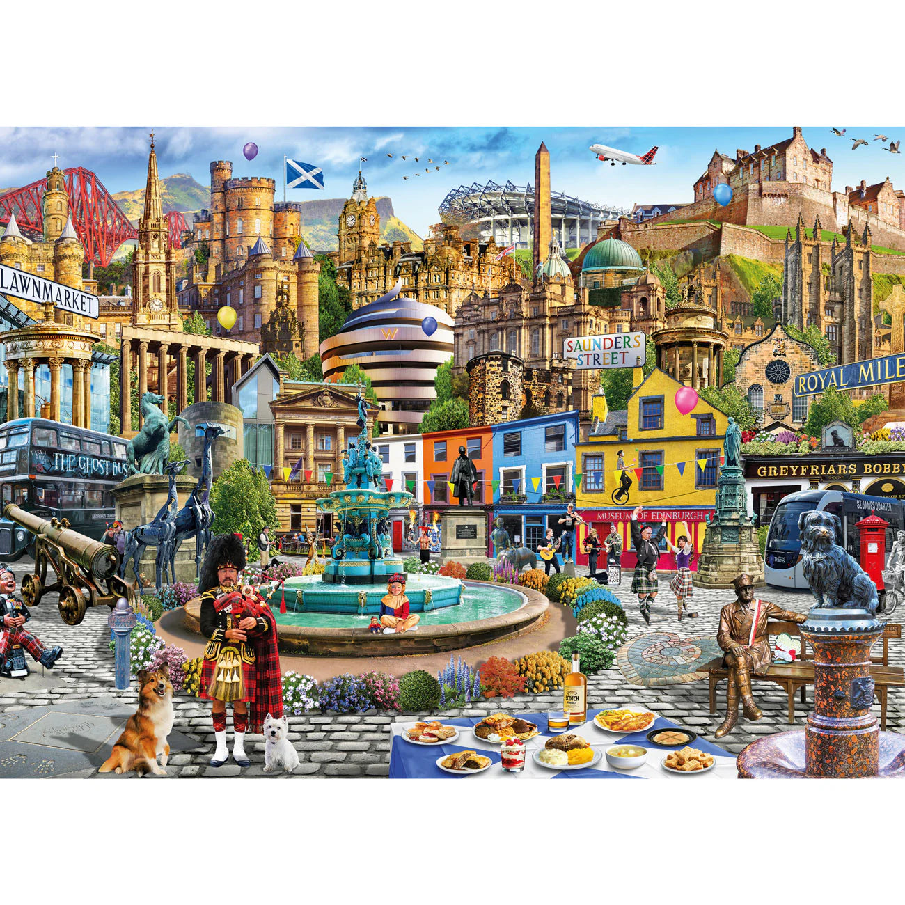 Gibsons A Day Out In Edinburgh 1000 Piece Jigsaw