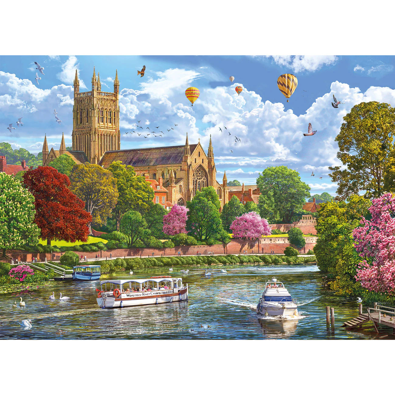 Gibsons Worcester From The River 1000 Piece Jigsaw