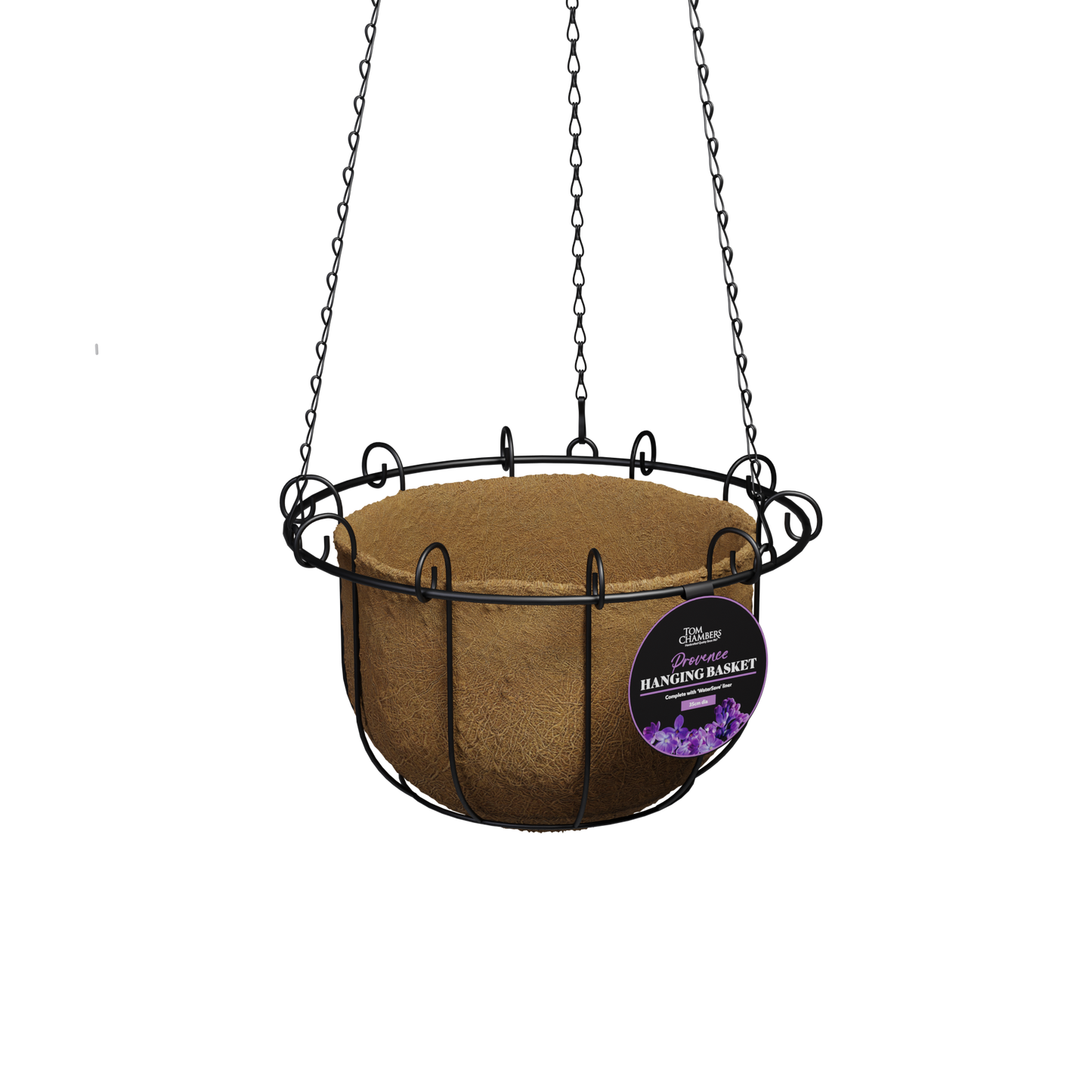 Tom Chambers Provence Hanging Basket With Liner 35cm