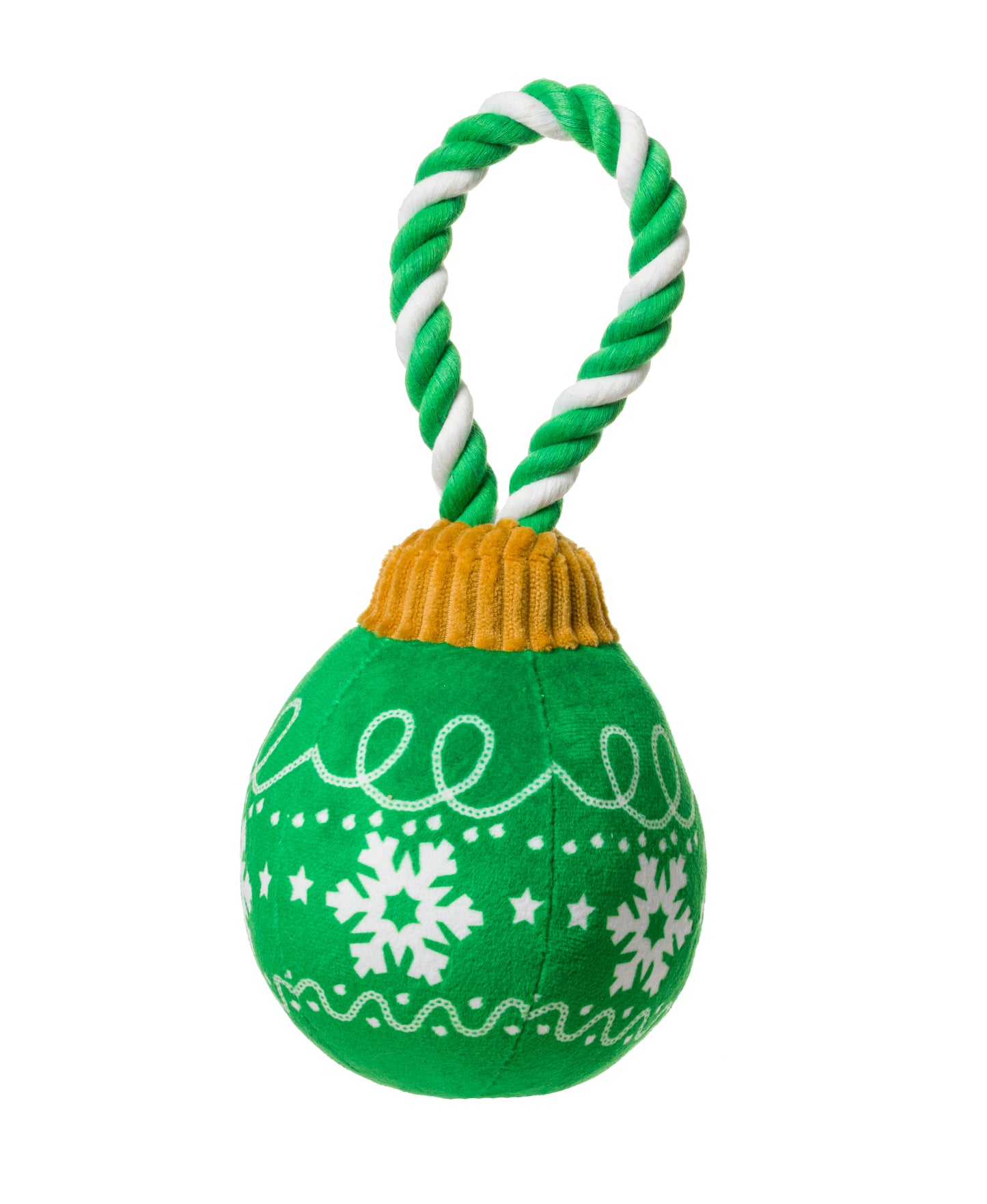 House of Paws Christmas Bauble Rope - Green