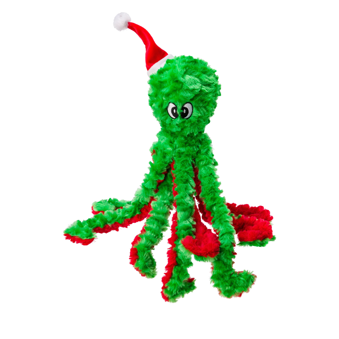 Dog Toy Christmas Octopus