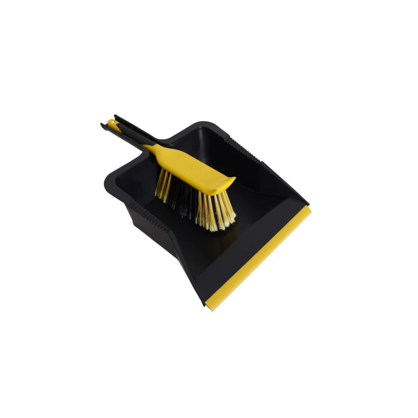 Bulldozer Heavy Duty Dustpan and Brush Set