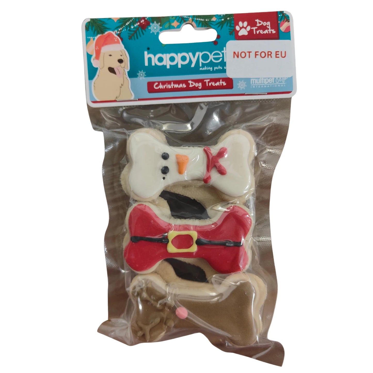 Happy Pet Dog Christmas Bones Festive Biscuits