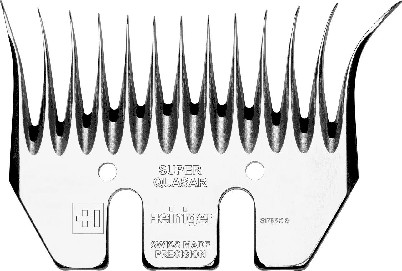 Heiniger Super Quasar Run-In Right Hand Sheep Shearing Comb