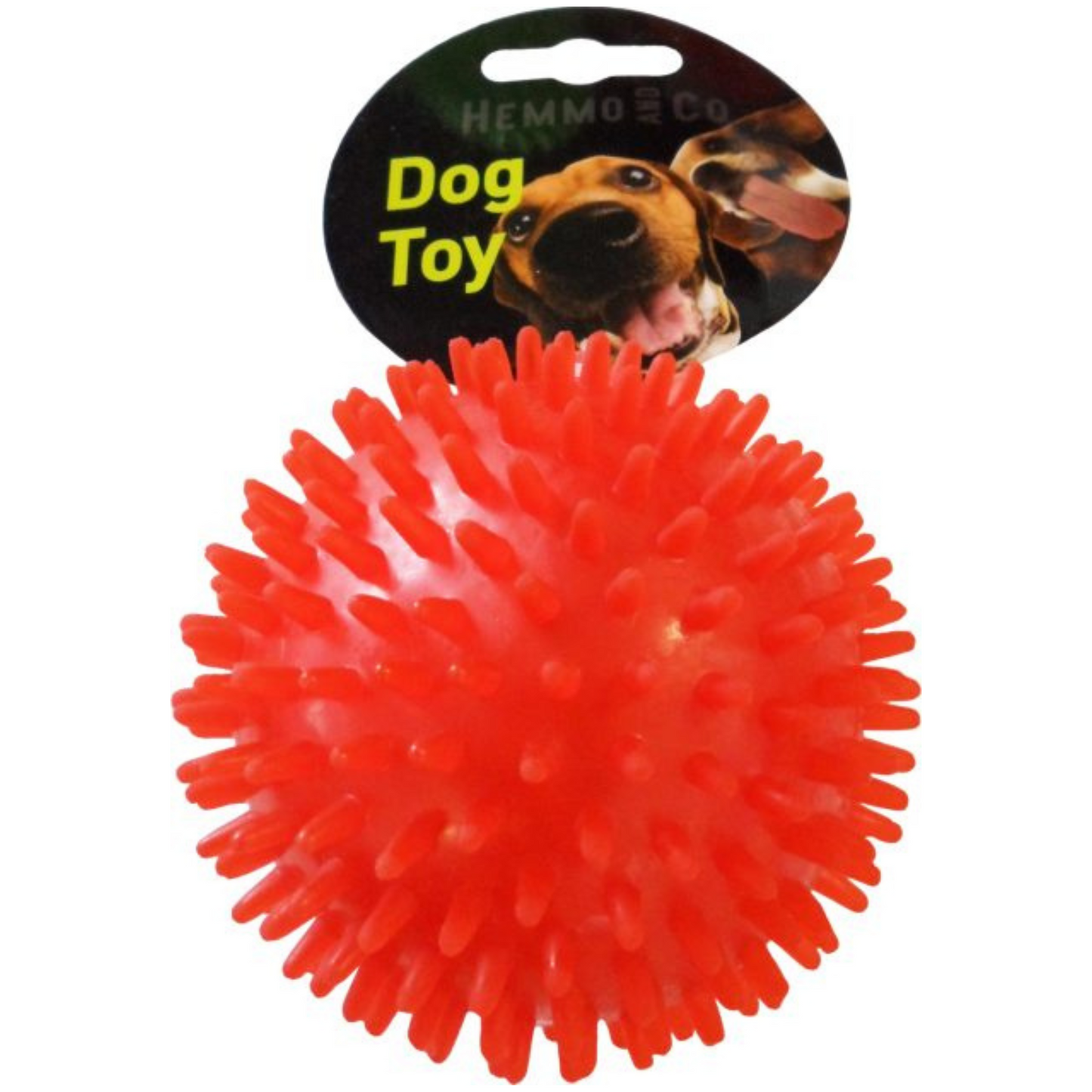 Hemmo & Co Dog Toy Spikey Ball with Tennis Ball