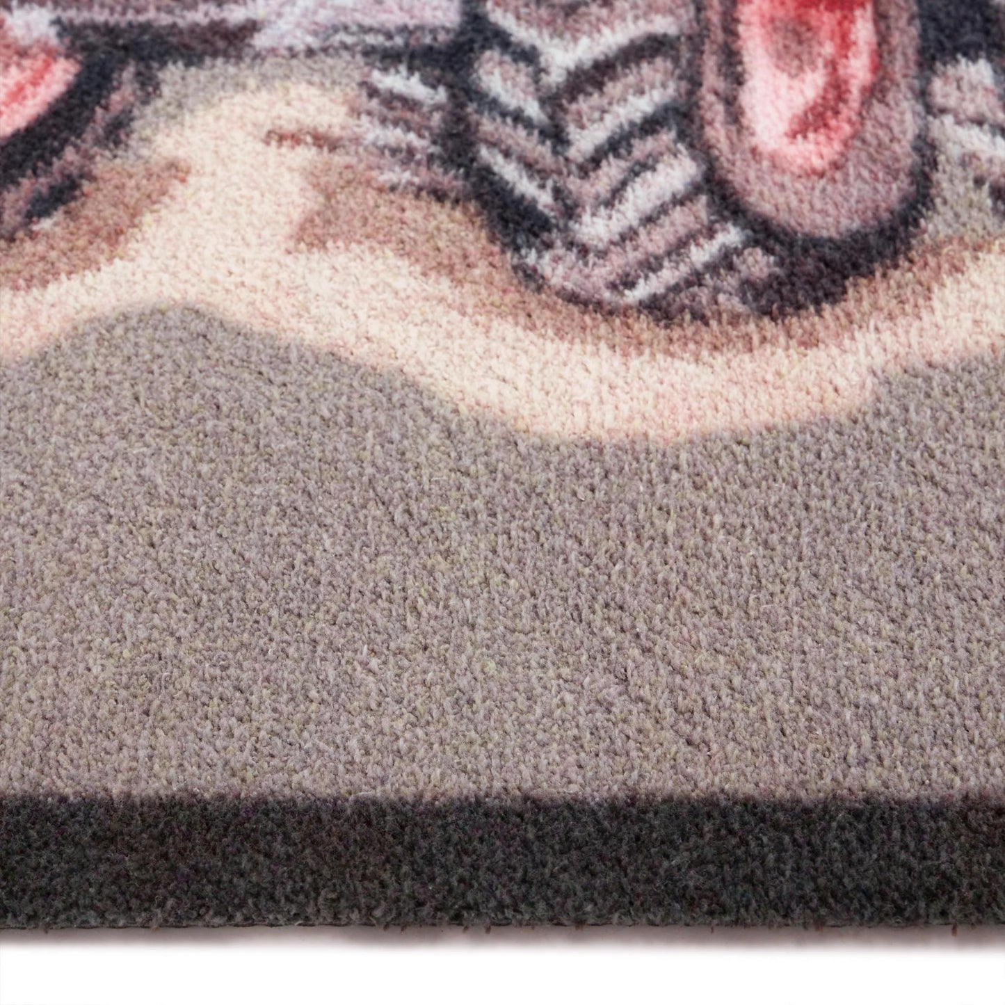 Hug Rug Red Farmyard Tractor Door Mat