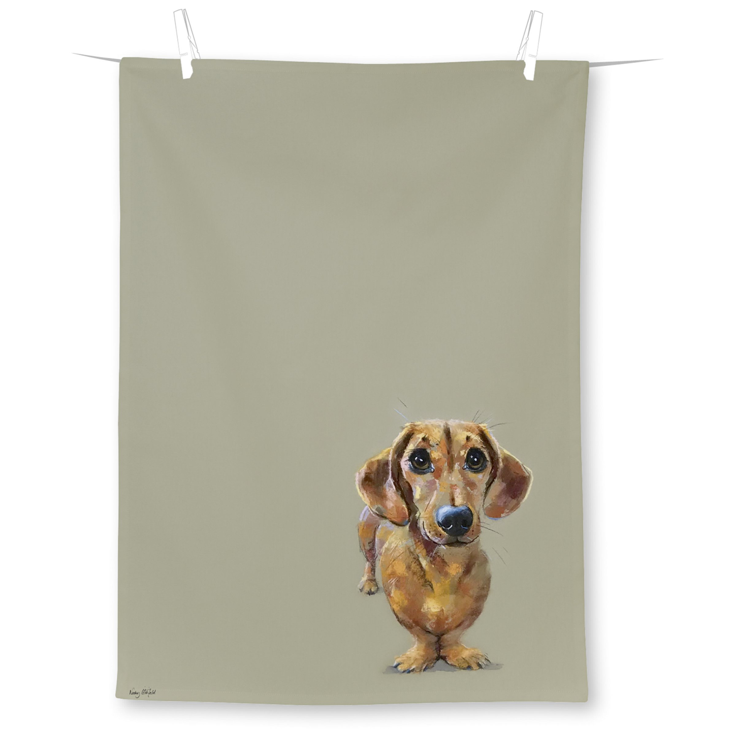 IHR Dog Buddy Linen Tea Towel