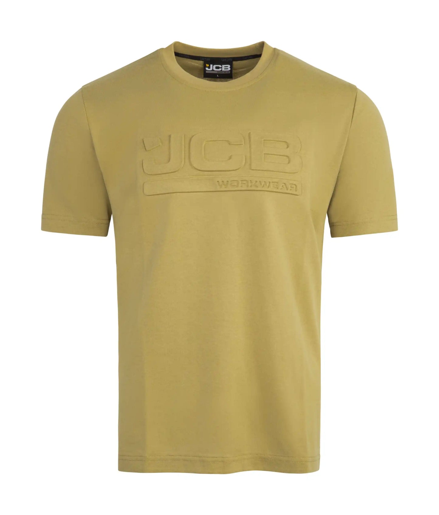 JCB 3D Embossed T-Shirt Olive - L