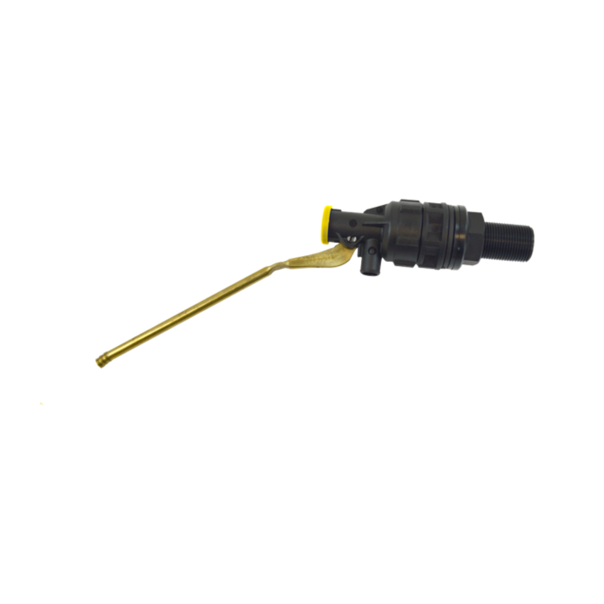 JFC fast flow valve replacement for FFV3 water trough showing float arm connection and brass threaded inlet