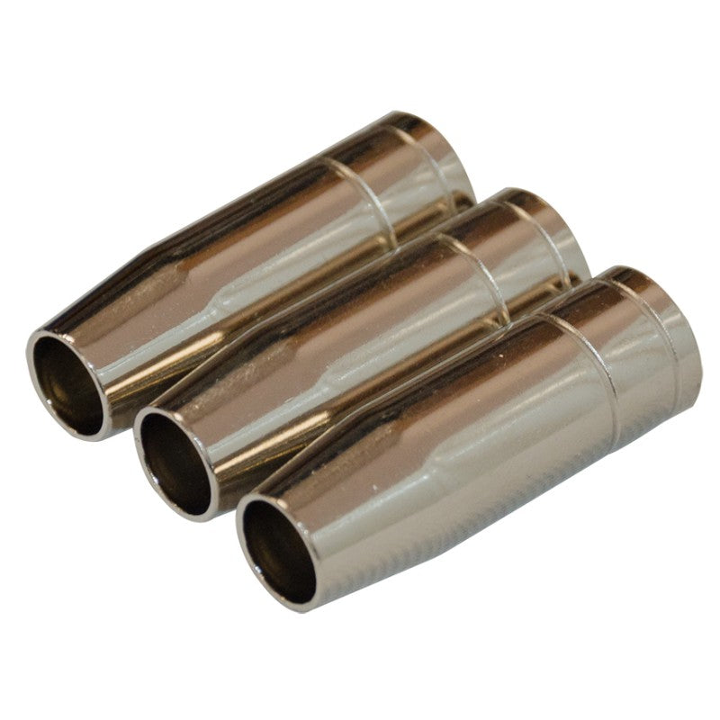 Jefferson 3 pack copper gas nozzles for MB15 Binzel style MIG welding torch