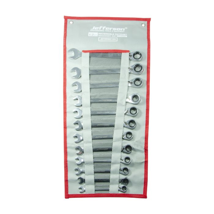 Jefferson 12 Piece Flexible Ratchet Spanner Set