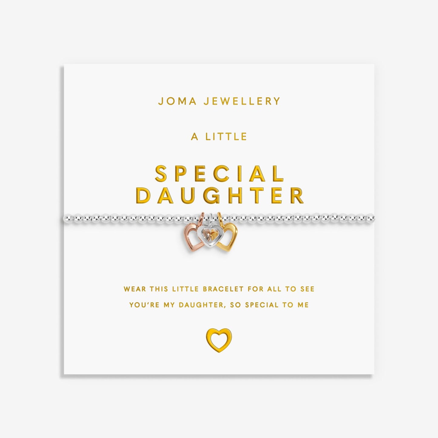 Joma Jewellery A Little Charmed Moments Special Daughter Silver Plated Bracelet
