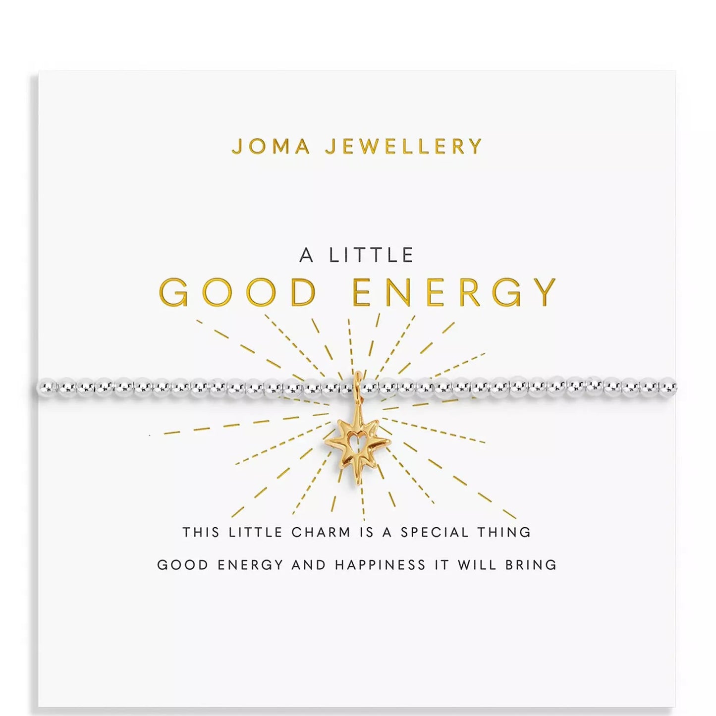 Joma Jewellery A Little Good Energy Silver & Gold Plated Bracelet