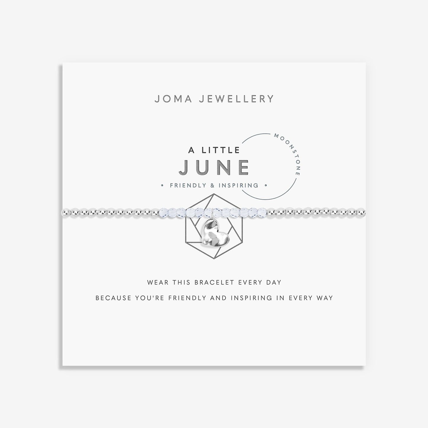 Joma Jewellery A Little June Moonstone Birthstone Bracelet