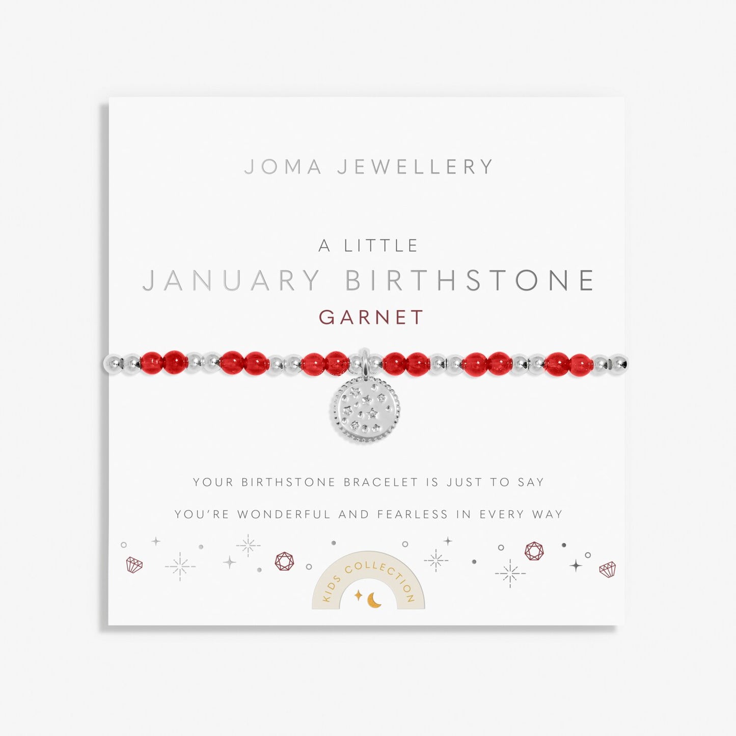 Joma Jewellery Childrens A Little Birthstone January Bracelet