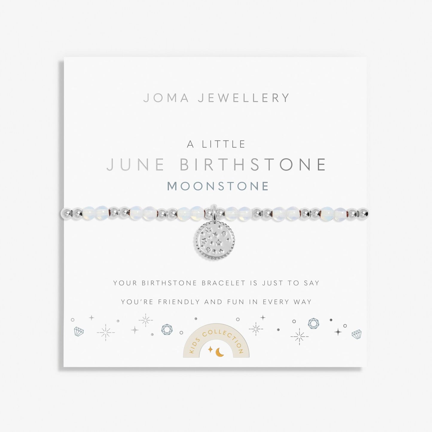 Joma Jewellery Childrens A Little Birthstone June Bracelet