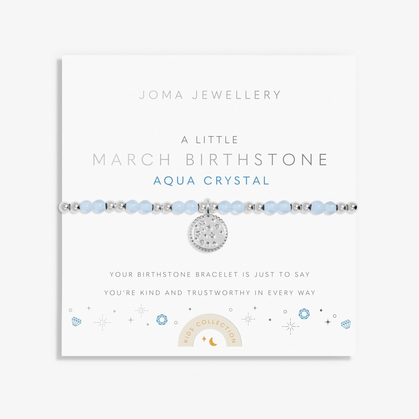 Joma Jewellery Childrens A Little Birthstone March Bracelet