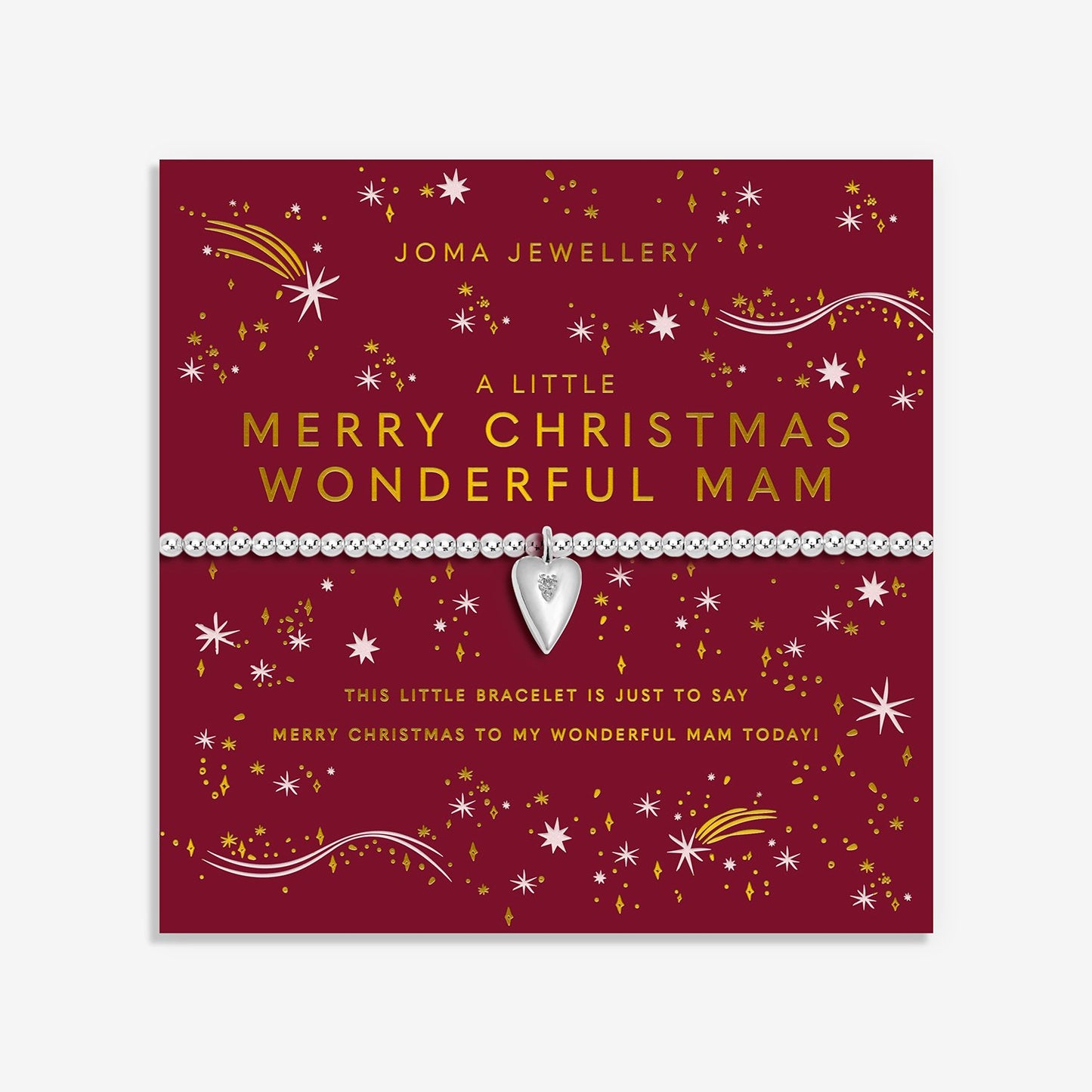 Joma Jewellery Christmas A Little Merry Christmas Mam Bracelet In Silver Plating