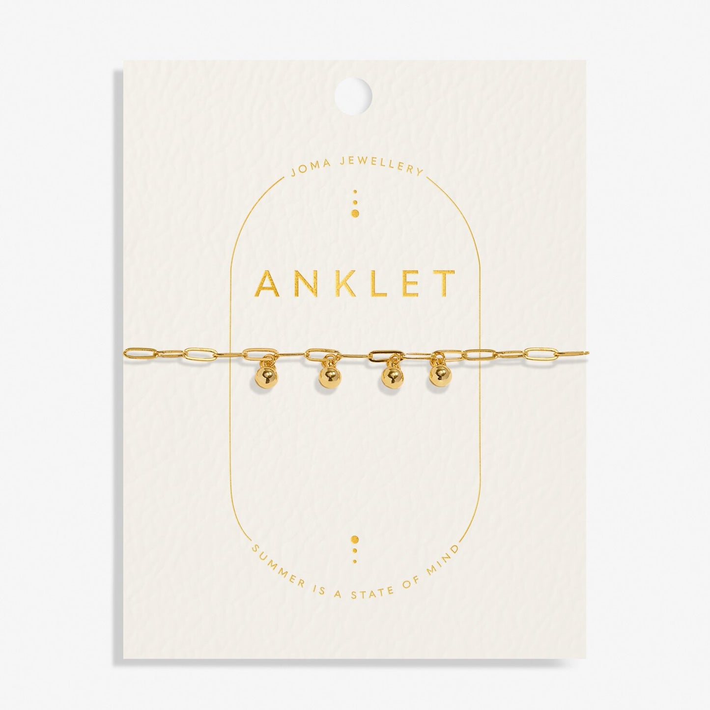 Joma Jewellery Gold Plated Charms Anklet