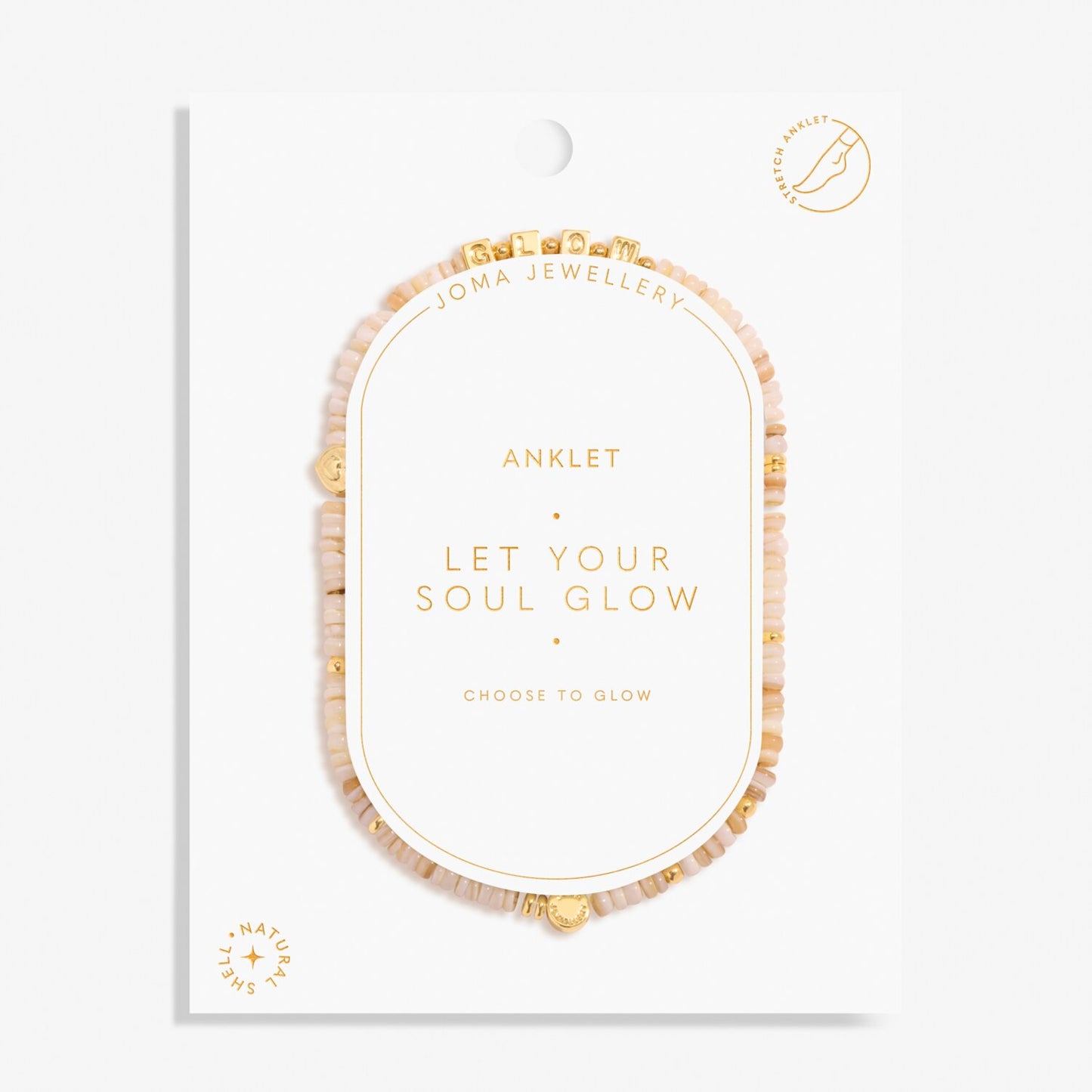 Joma Jewellery Happy Little Moments Let Your Soul Glow Anklet