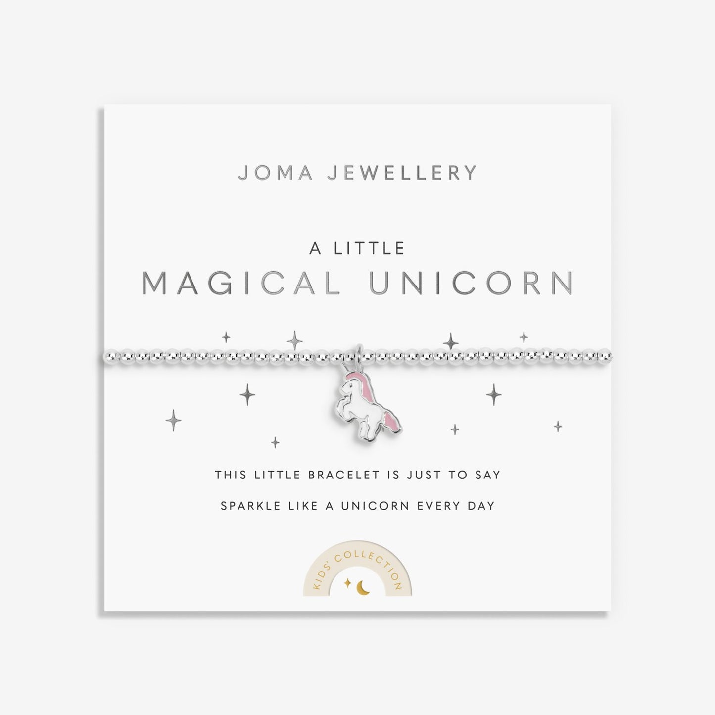 Joma Jewellery Kids A Little Magical Unicorn Silver Plated Bracelet