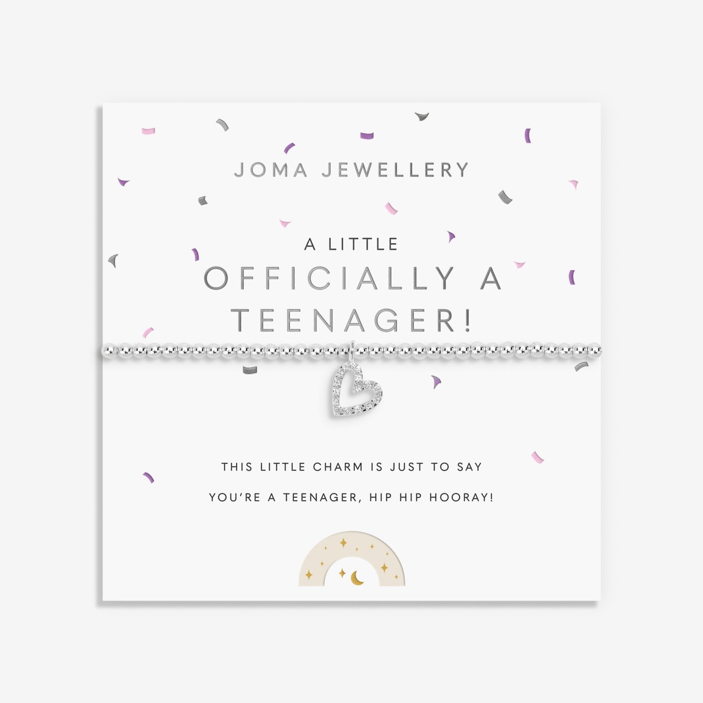 Joma Jewellery Kids A Little Officially A Teenager Silver Plated Bracelet