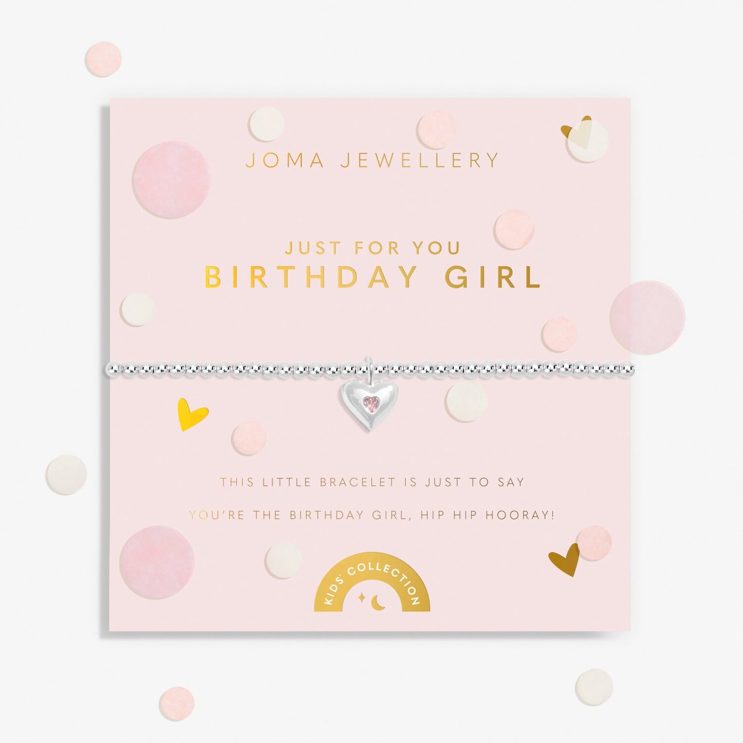 Joma Jewellery Kids Confetti A Little Just For You Birthday Girl Bracelet