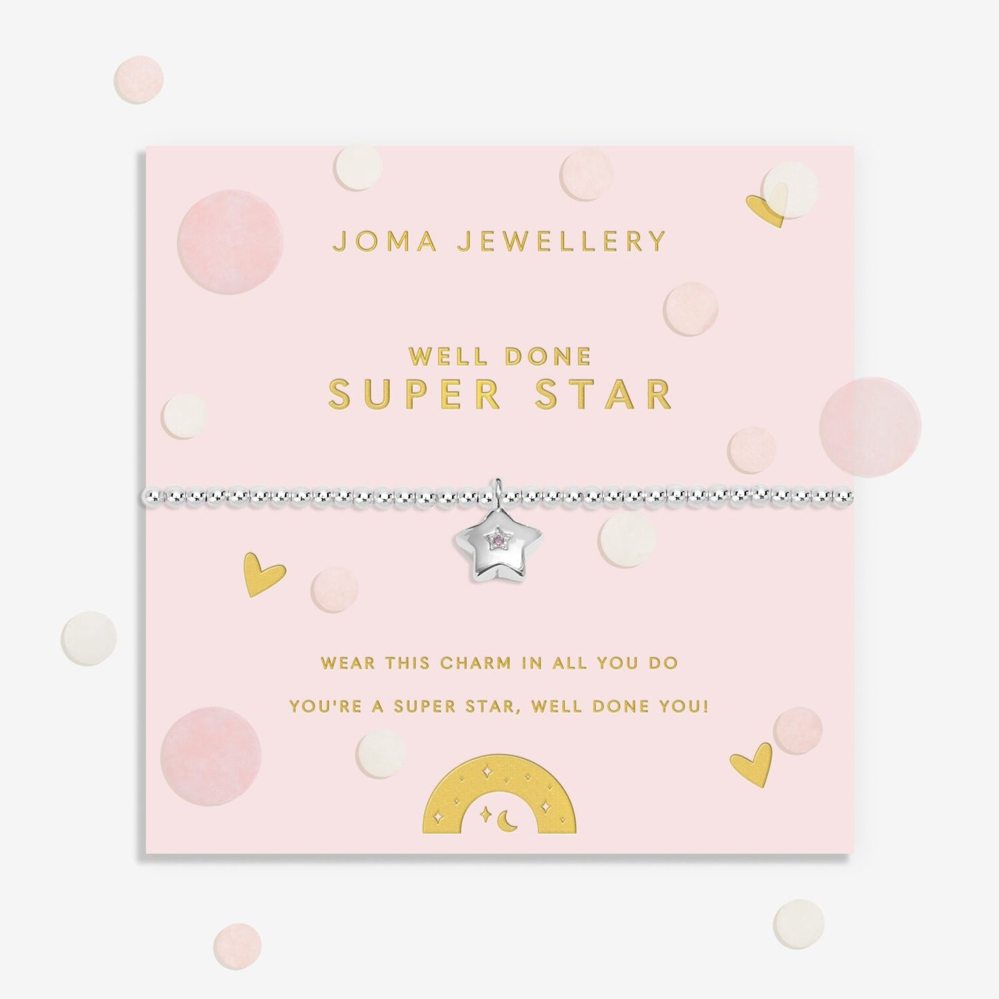 Joma Jewellery Kids Confetti A Little Super Star Bracelet