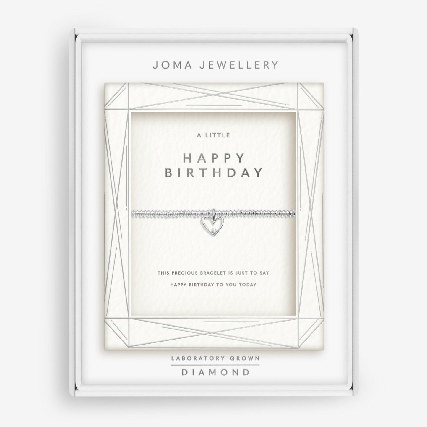 Joma Jewellery Laboratory Grown Diamond A Little Happy Birthday Bracelet
