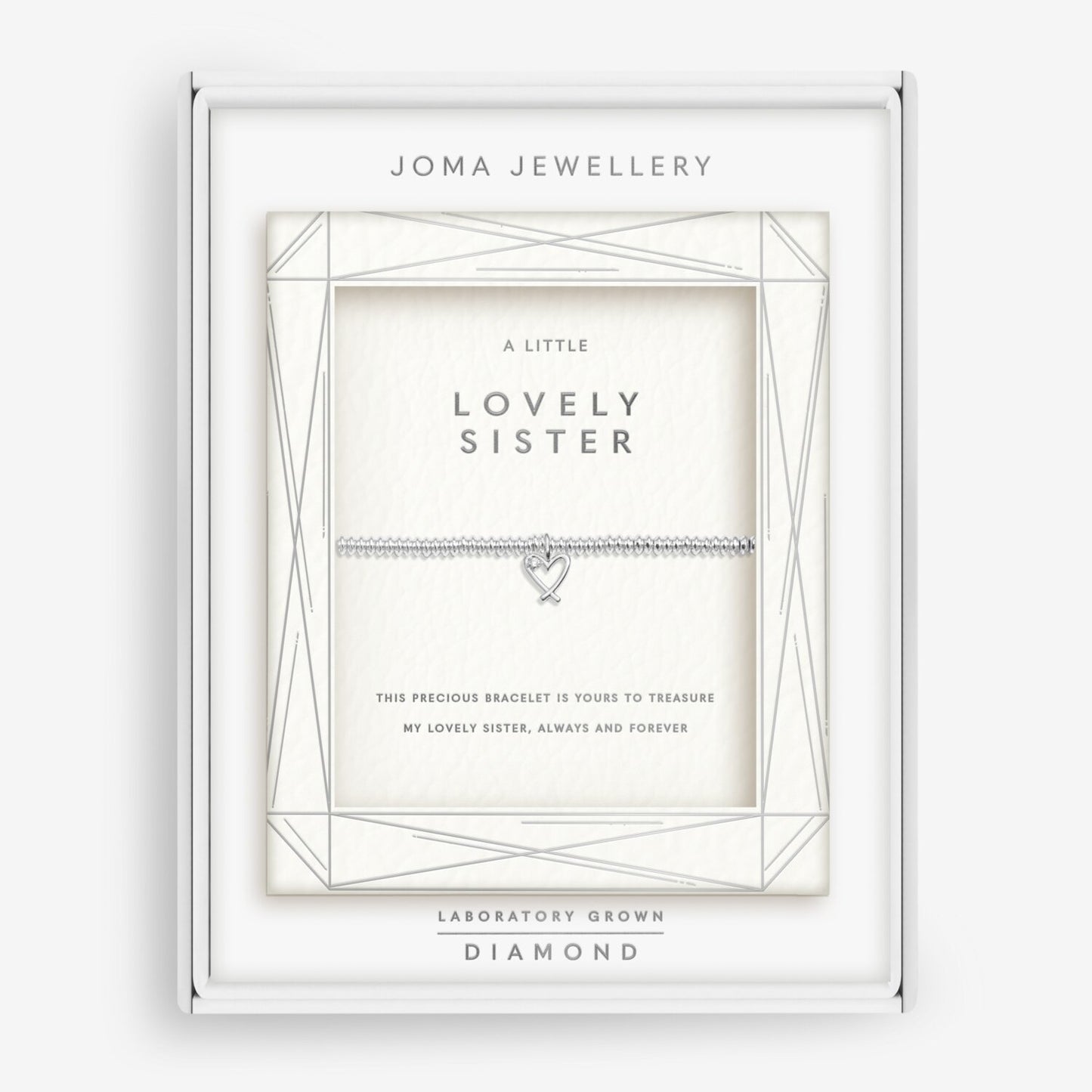 Joma Jewellery Laboratory Grown Diamond A Little Lovely Sister Bracelet
