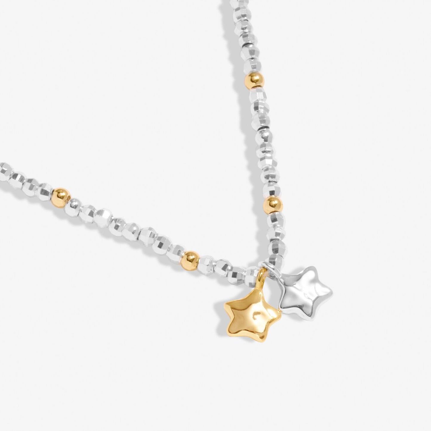 Joma Jewellery Mini Charms Stars Silver and Gold Plated Necklace