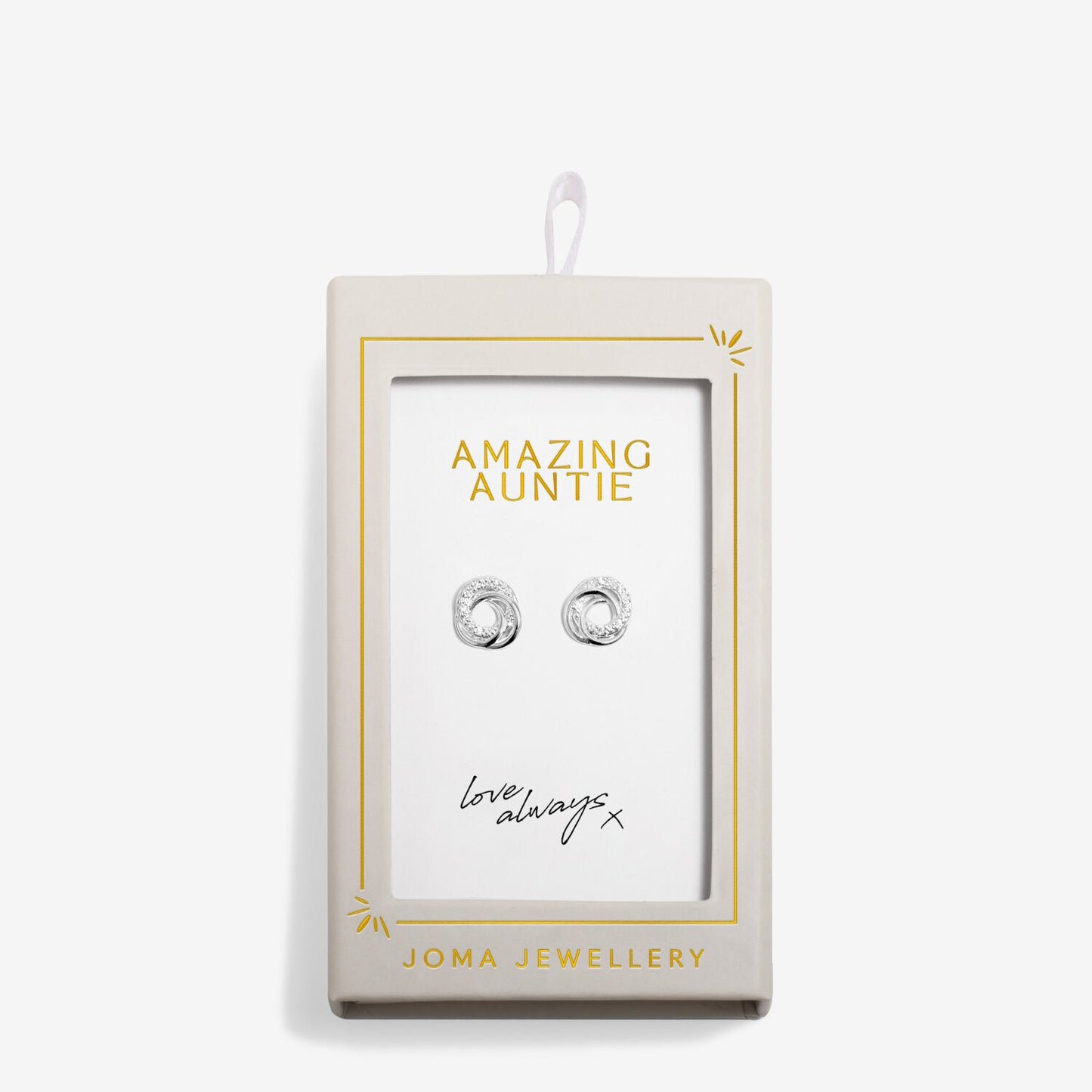 Joma Jewellery Moments To Shine Amazing Auntie Stud Earrings