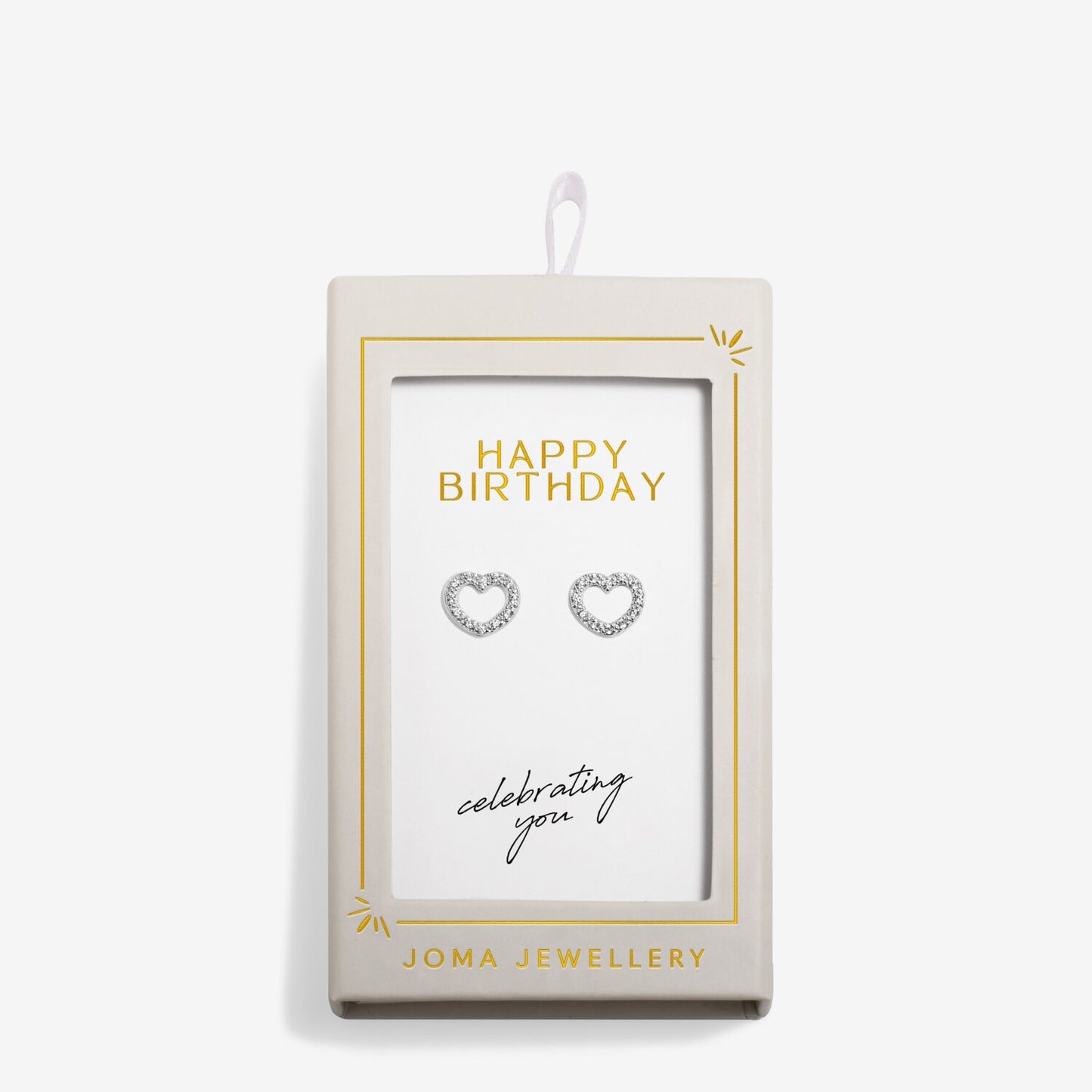 Joma Jewellery Moments To Shine Happy Birthday Stud Earrings