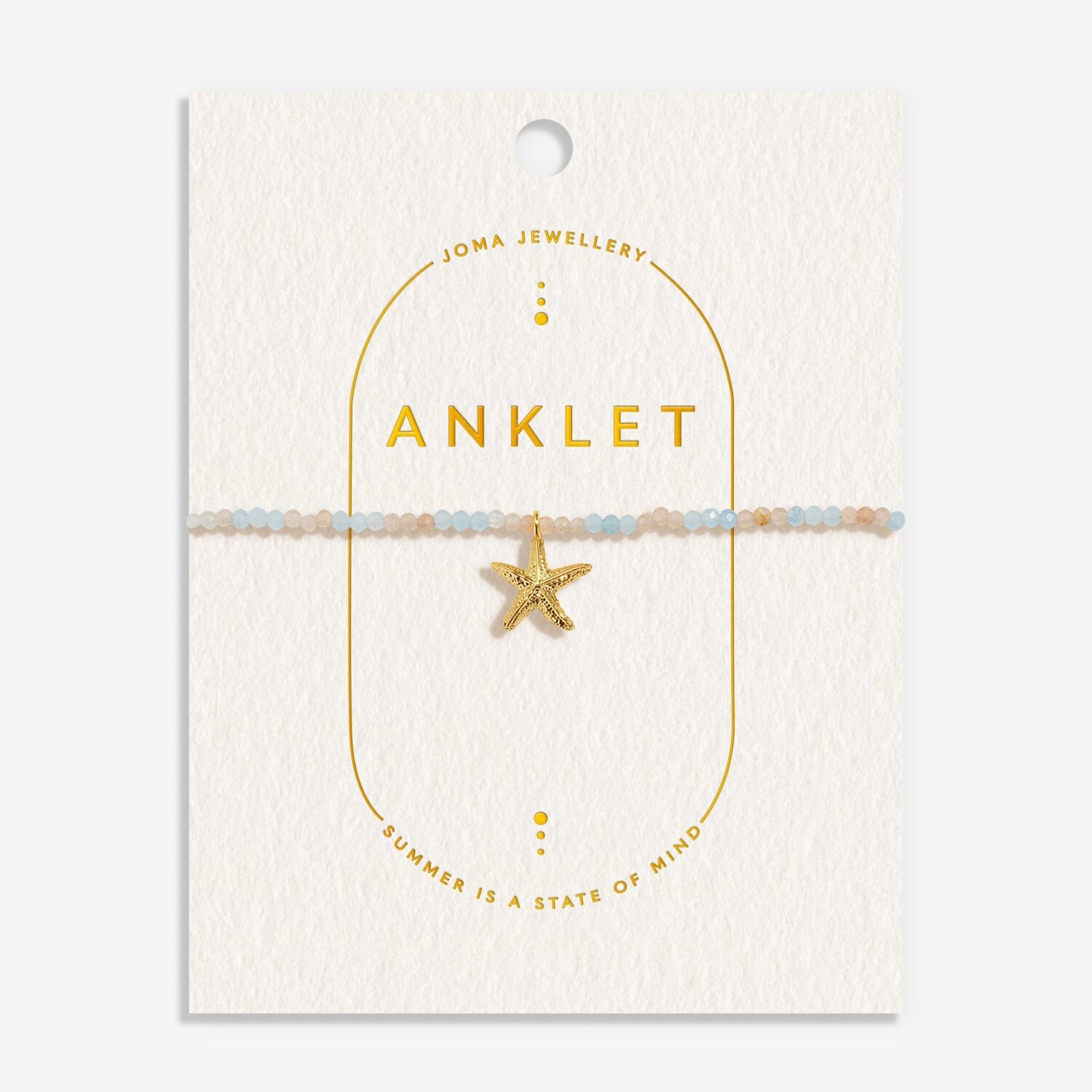 Joma Jewellery Multi Stone Starfish Anklet