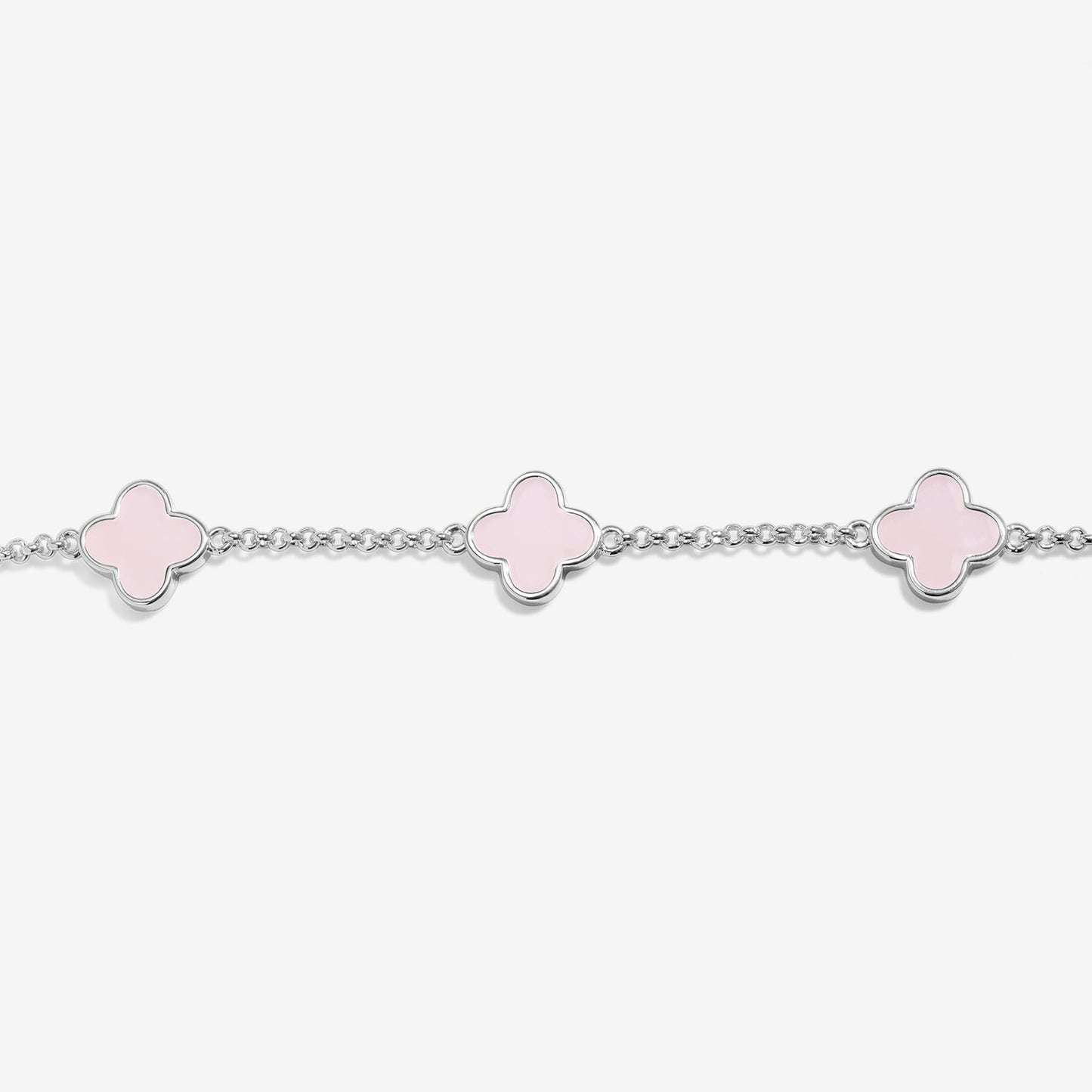 Joma Jewellery Signature Clover Collection Pink Clover Bracelet