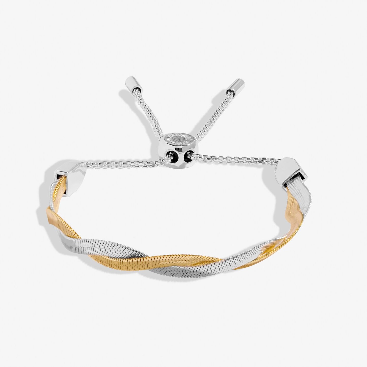 Joma Jewellery Twisted Snake Chain Silver Plated Bangle