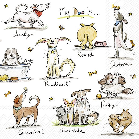 IHR Emotion Dogs Lunch Napkins