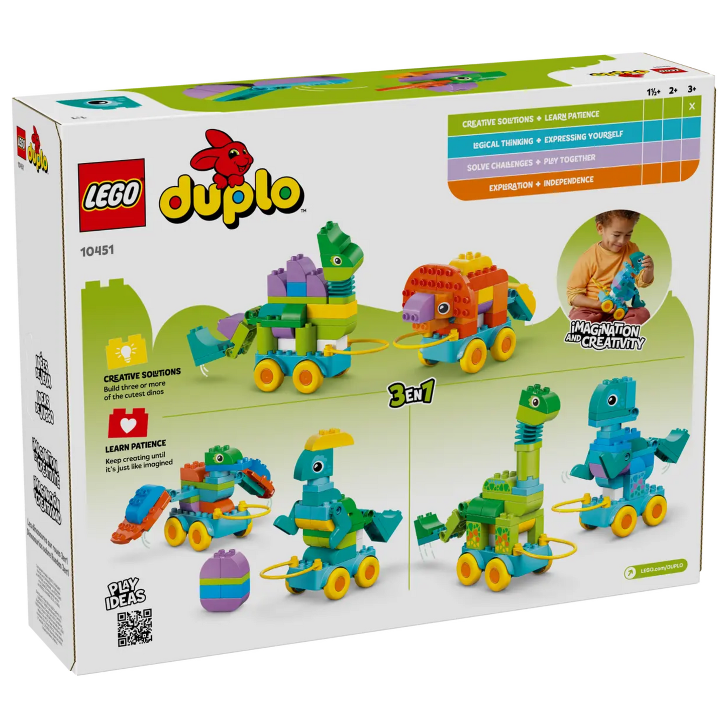 LEGO Duplo 3in1 Dinosaurs on Wheels 10451