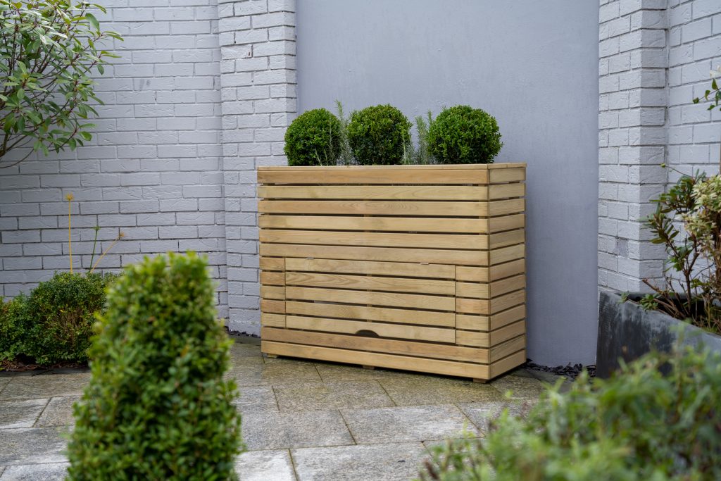 Forest Garden Tall Linear Planter with Storage