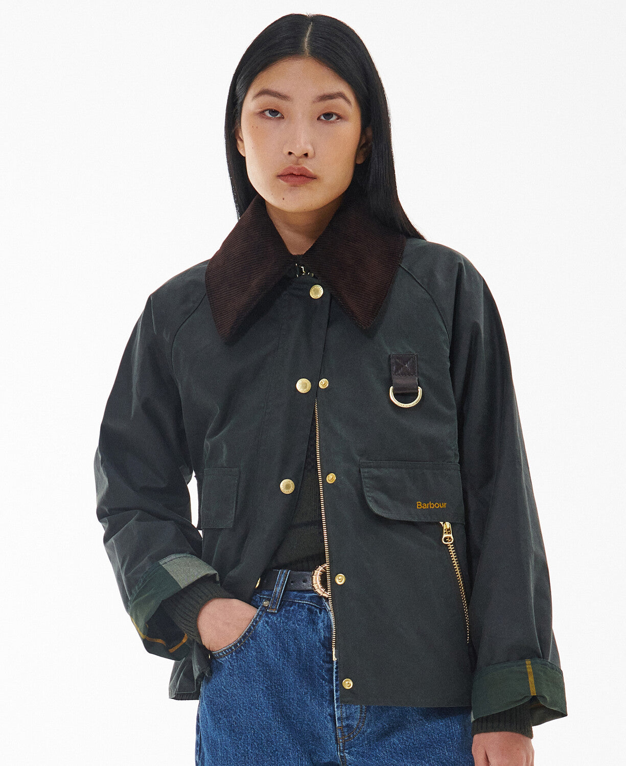Barbour　catton wax jacket Barbour Catton Wax Sage Green Jacket – Balardi