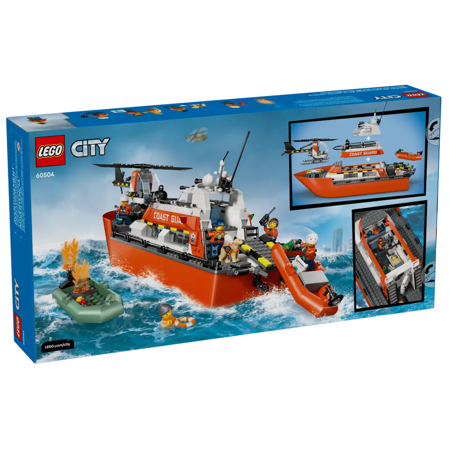 Lego City Coast Guard Rescue Boat & Helicopter 60504