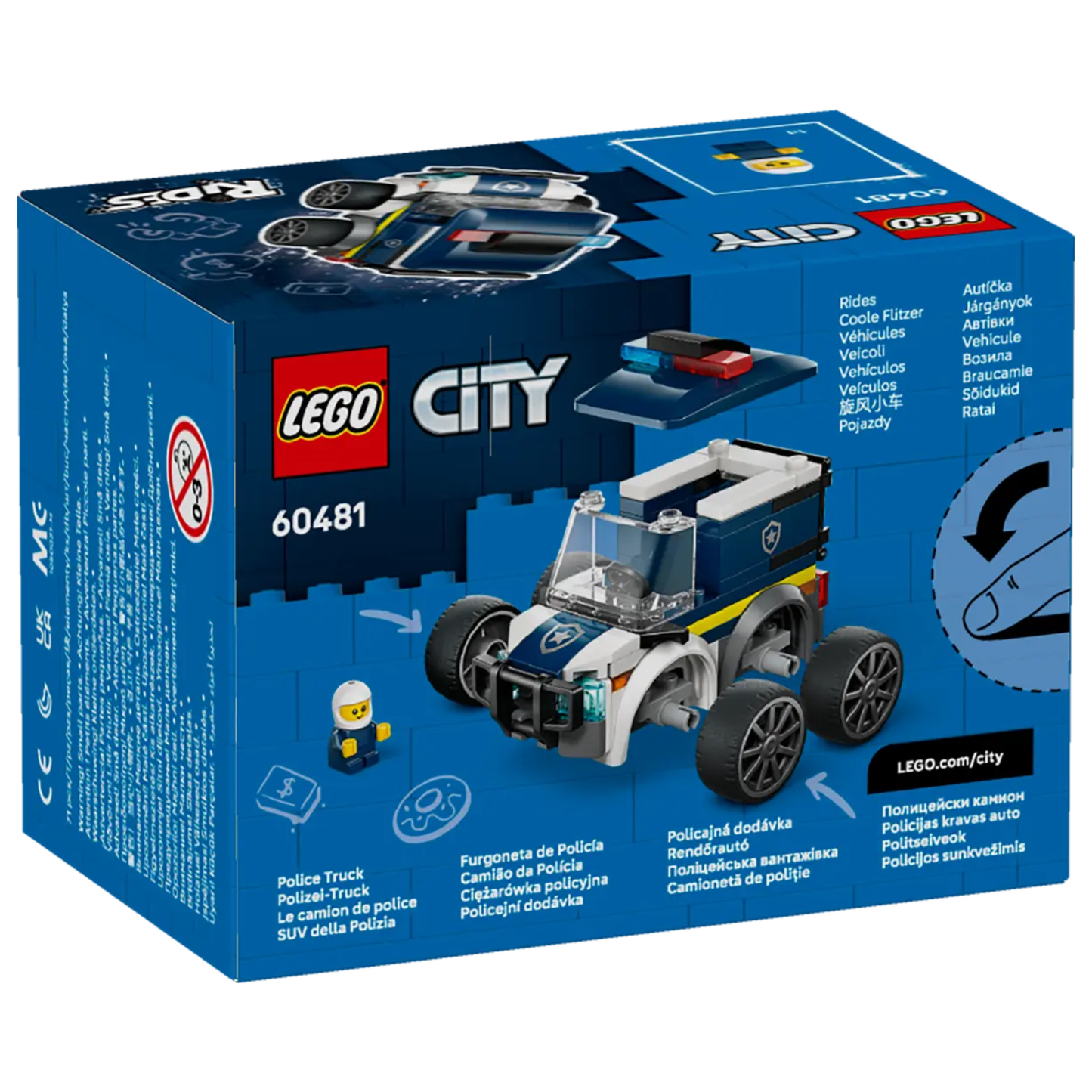 Lego City Rides Police Truck 60481