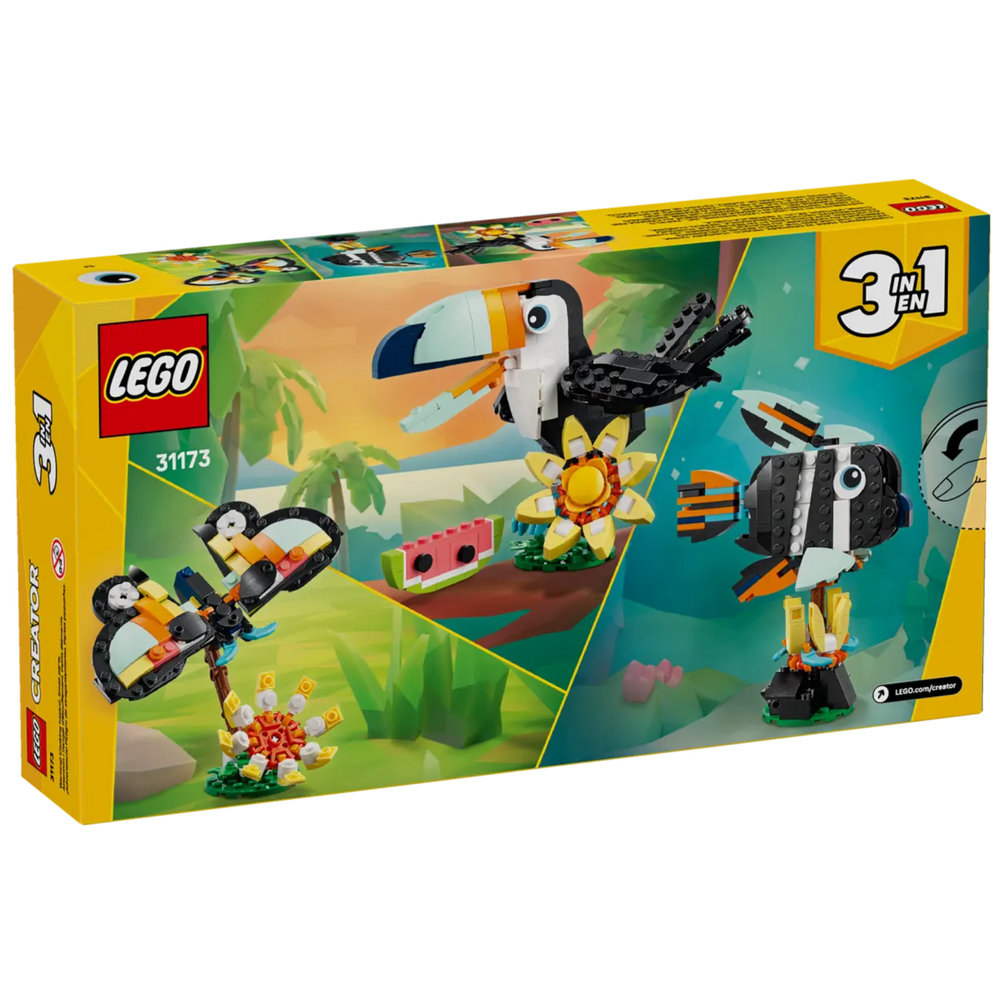Lego Creator 3-in-1 Wild Animals: Tropical Toucan 31173